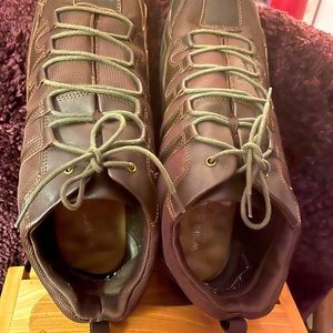 Athletic shoes, great for walking, climbing, and hiking.